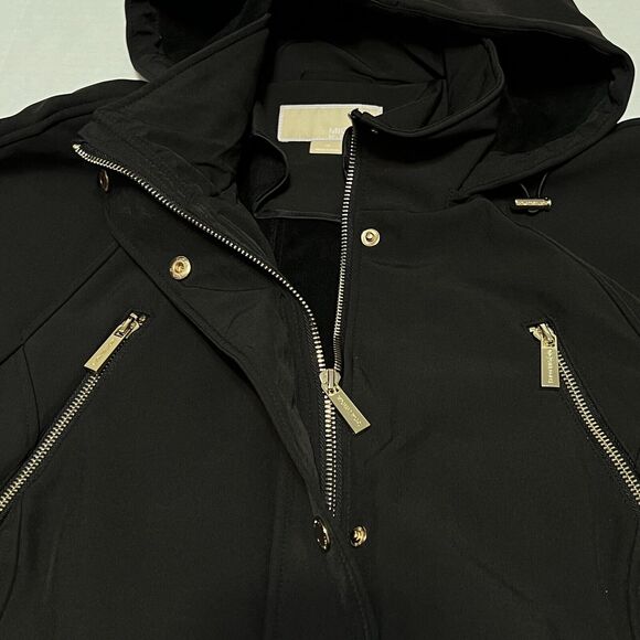 Michael Kors Women's Trench Water Resistant Hooded Raincoat Jacket Plus Sz 1X - Picture 3 of 15